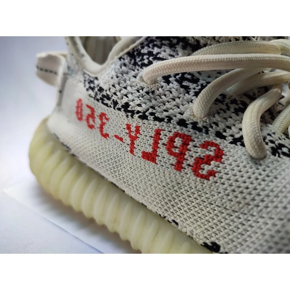 Adidas Yeezy Boost 350 V2 Zebra White Black Red Mens US 6 CP9654